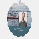 Memorial Keepsake Commercial Fisherman Ornament Karte (Links)