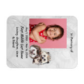 Memorial Keepsake Cute Hedgehog Children   Magnet (Horizontal)