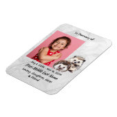 Memorial Keepsake Cute Hedgehog Children   Magnet (Linke Seite)