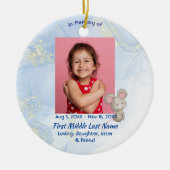 Memorial Keepsake Cute Little Mouse Children Keramik Ornament (Vorne)