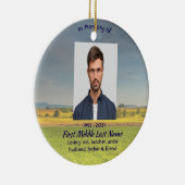 Memorial Keepsake Farm Crop Prairie Keramik Ornament (Rechts)