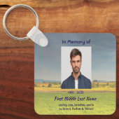 Memorial Keepsake Farm Crop Prairie Schlüsselanhänger (Vorderseite)