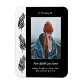 Memorial Keepsake Feather Tribal Boho Magnet (Vertikal)