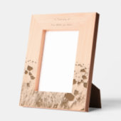 Memorial Keepsake Field Red Poppy Geätzte Rahmen (Links)