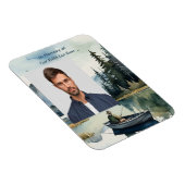 Memorial Keepsake Fishing Lake in Boat Magnet (Rechte Seite)