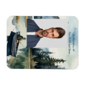  Memorial Keepsake Fishing Lake in Boat Magnet (Horizontal)