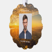 Memorial Keepsake Golden Sunrise  Ornament Karte (Links)