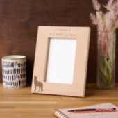 Memorial Keepsake Howling Wolf Art Geätzte Rahmen (Links)