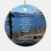  Memorial Keepsake Lake  Forest Trees Keramik Ornament (Hinten)