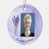 Memorial Keepsake Lavender Garden Flower Keramik Ornament (Links)