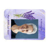  Memorial Keepsake Lavender Garden Flower Magnet (Horizontal)