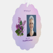 Memorial Keepsake Lilac Garden Flower  Ornament Karte (Rechts)