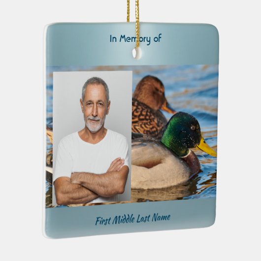 Memorial Keepsake Mallard Ducks Bird Keramikornament (Rechts)