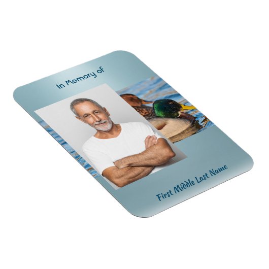 Memorial Keepsake Mallard Ducks Bird Magnet (Rechte Seite)