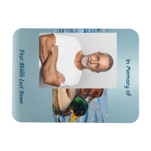 Memorial Keepsake Mallard Ducks Bird Magnet (Horizontal)