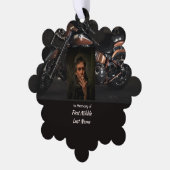  Memorial Keepsake Motorcycle Biker Ornament Karte (Linke Ecke)