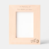 Memorial Keepsake Motorcycle Chopper Geätzte Rahmen (Vorderseite)