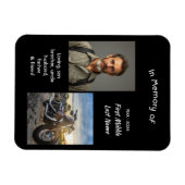 Memorial Keepsake Motorcycle Chopper Magnet (Horizontal)