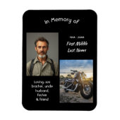 Memorial Keepsake Motorcycle Chopper Magnet (Vertikal)