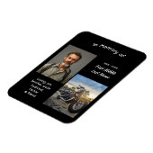Memorial Keepsake Motorcycle Chopper Magnet (Linke Seite)