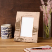 Memorial Keepsake Mountain Lake Landscape  Geätzte Rahmen (Links)