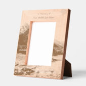 Memorial Keepsake Mountain Lake Landscape  Geätzte Rahmen (Links)