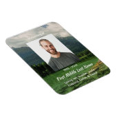 Memorial Keepsake Mountain Lake Landscape  Magnet (Rechte Seite)