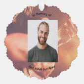 Memorial Keepsake Musician Piano Guitar Ornament Karte (Vorderseite)