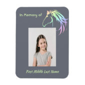 Memorial Keepsake Pastel Horse Art Magnet (Vertikal)