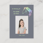 Memorial Keepsake Pastel Horse Art Visitenkarte (Vorderseite)