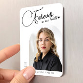 Memorial Keepsake Photo Elegant Minimalist Funeral Magnet