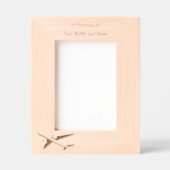 Memorial Keepsake Pilot Airplane Flying Geätzte Rahmen (Vorderseite)