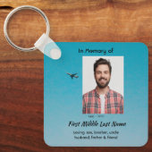 Memorial Keepsake Pilot Airplane Flying Schlüsselanhänger (Vorderseite)