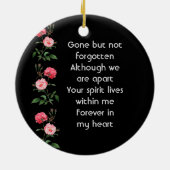  Memorial Keepsake  Roses Garden Flowers Keramik Ornament (Hinten)