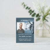 Memorial Keepsake Scales of Justice Law Visitenkarte (Stehend Vorderseite)