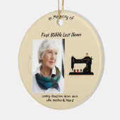 Memorial Keepsake Seamstress Keramik Ornament (Links)