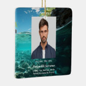 Memorial Keepsake Service Deep Sea Diving Diver Keramikornament (Rechts)