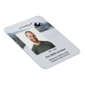Memorial Keepsake Snowboarding Winter Magnet (Rechte Seite)