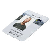 Memorial Keepsake Snowboarding Winter Magnet (Linke Seite)