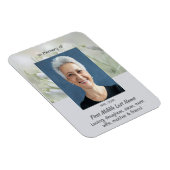 Memorial Keepsake Snowdrop Flowers Magnet (Rechte Seite)