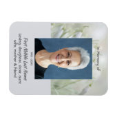 Memorial Keepsake Snowdrop Flowers Magnet (Horizontal)