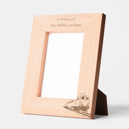 Memorial Keepsake Train Rail Tram Railway Geätzte Rahmen (Links)