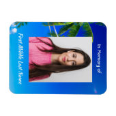 Memorial Keepsake Tropical Beach Exotic Magnet (Horizontal)