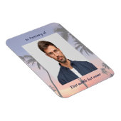 Memorial Keepsake Tropical Beach Magnet (Rechte Seite)
