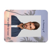 Memorial Keepsake Tropical Beach Magnet (Horizontal)