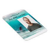 Memorial Keepsake Wave Surfer Water Magnet (Rechte Seite)