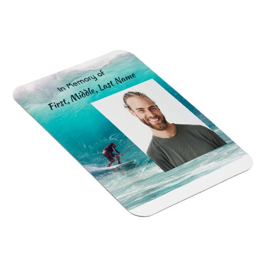  Memorial Keepsake  Wave Surfer Water Magnet (Rechte Seite)