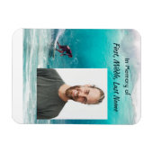 Memorial Keepsake Wave Surfer Water Magnet (Horizontal)