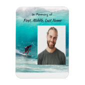  Memorial Keepsake  Wave Surfer Water Magnet (Vertikal)