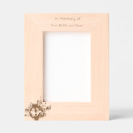 Memorial Keepsake Wolf Wolves Animal art Geätzte Rahmen